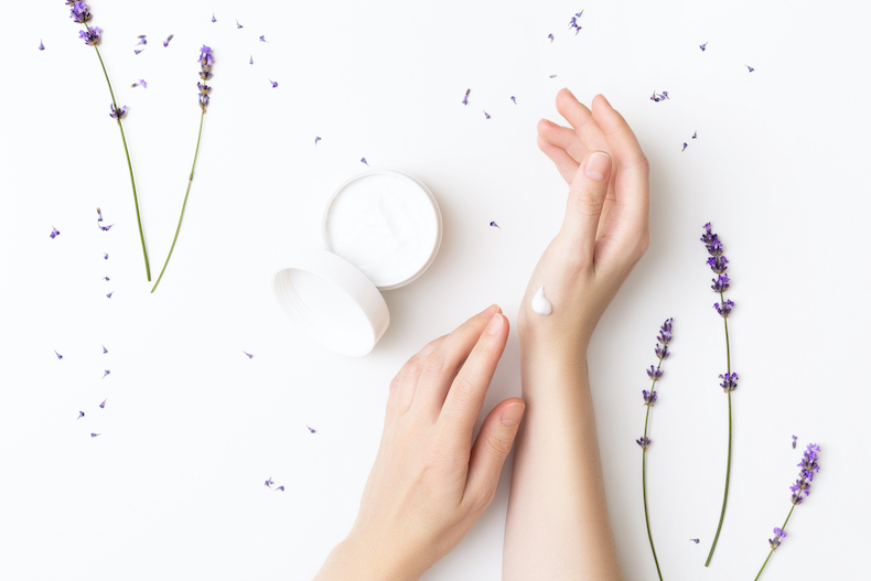 Lavender and hand cream