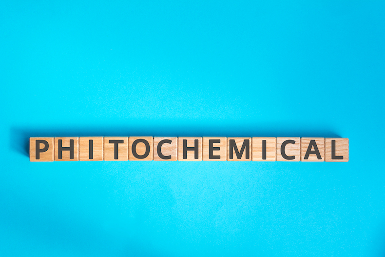 Phytochemical and blue background