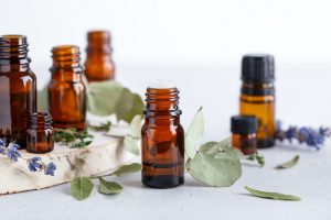 Essential oils with plants